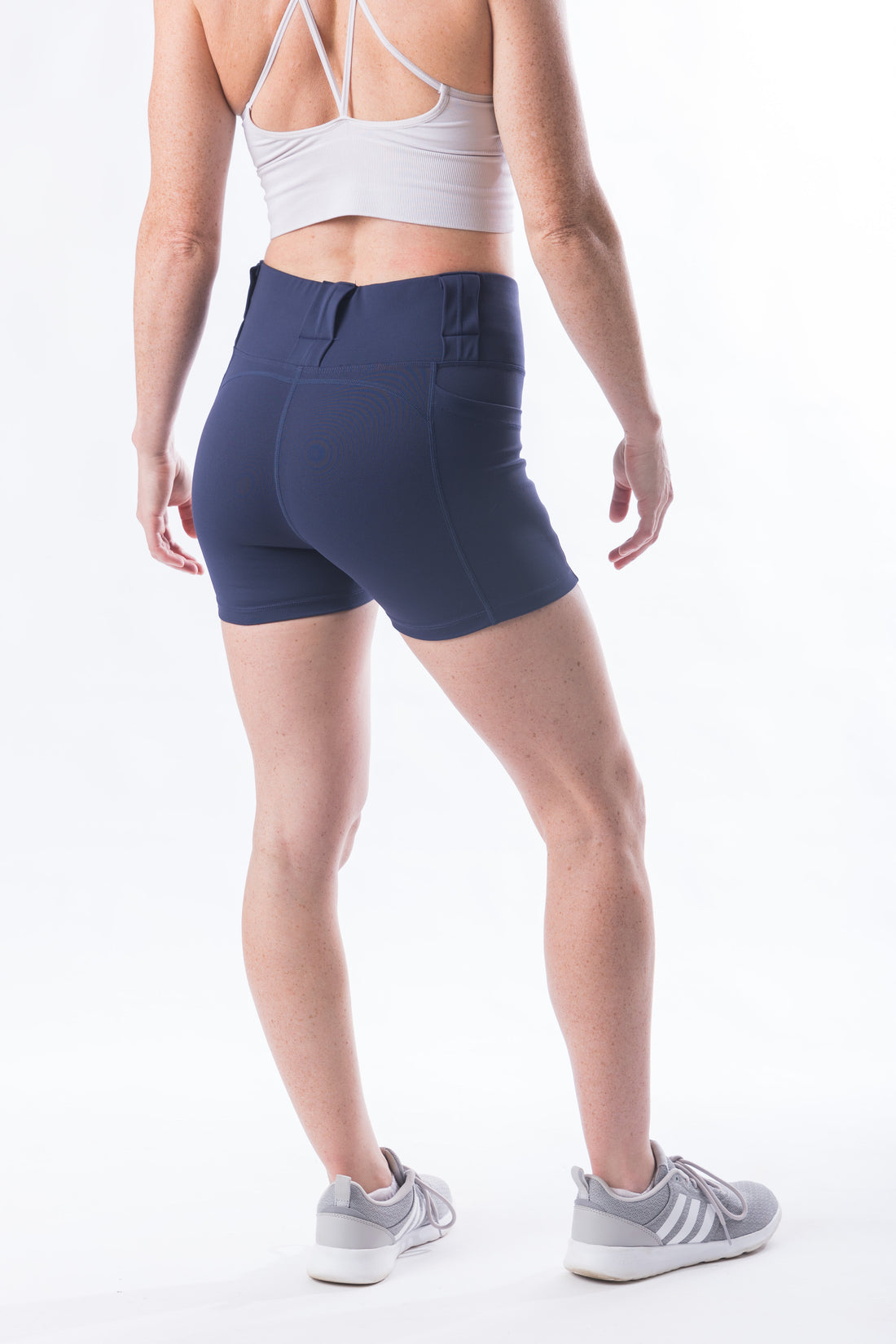 NEW Women's High Rise Curvy Carry Shorts, 3" inseam - Navy