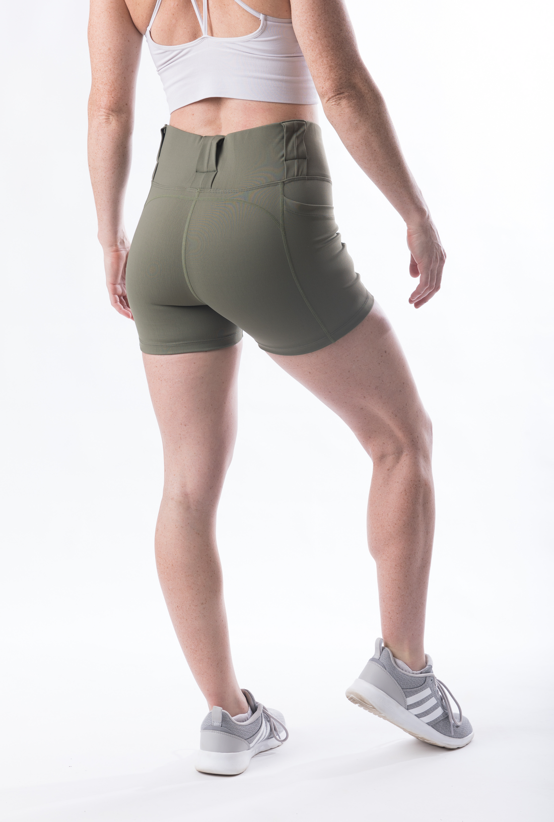 Women's High Rise Curvy Carry Shorts, 3" inseam - Olive
