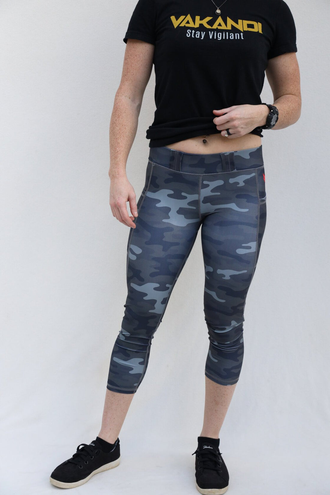 womens twilight camo conceal carry capri leggings