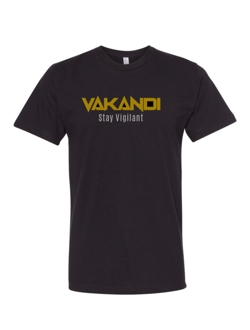 womens black vakandi t-shirt