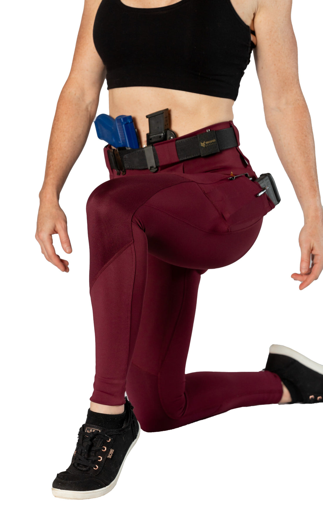 High Rise Crusader Leggings with new FlexCarry™ Waistband - Fig (click the + below for more details)
