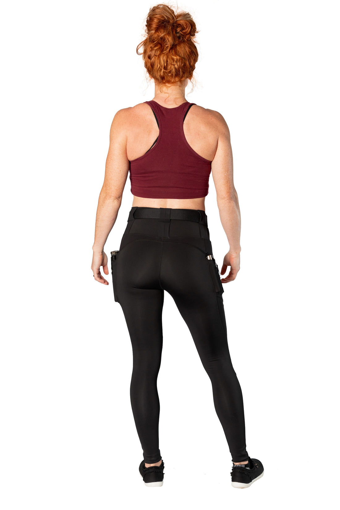High Rise Crusader Leggings with new FlexCarry™ Waistband- Black (click the + below for more details)