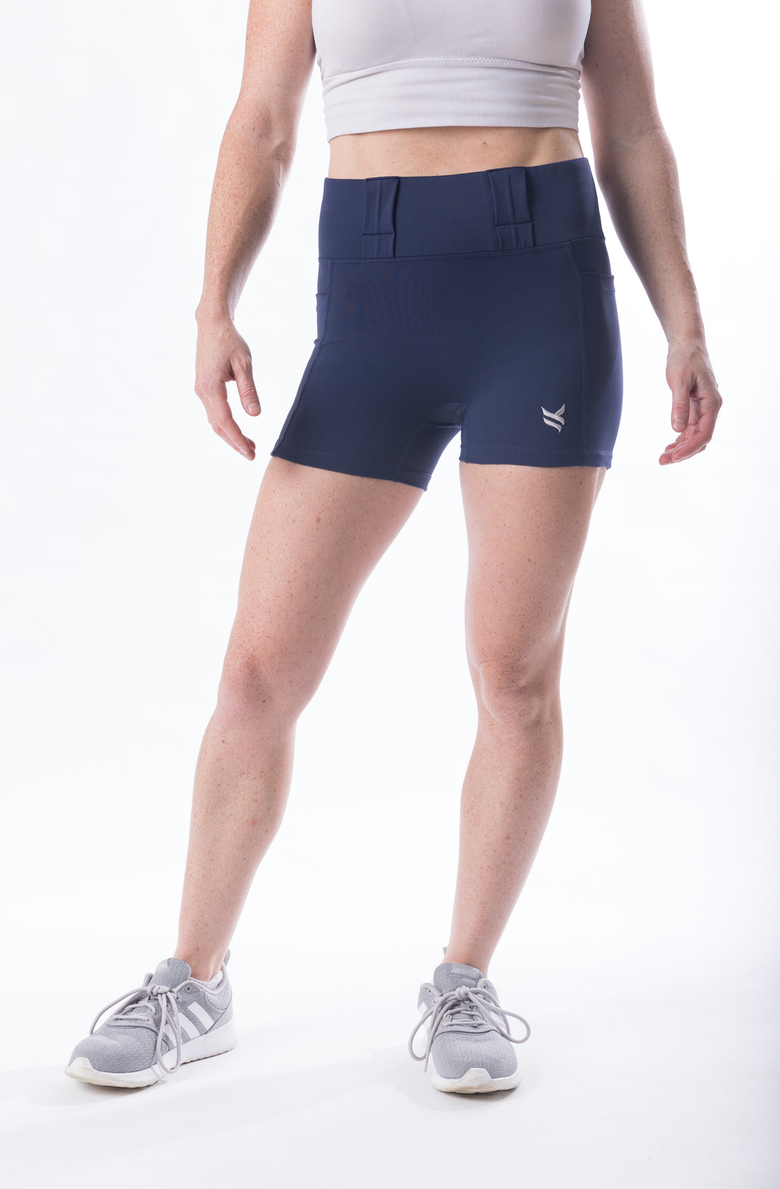 NEW Women's High Rise Curvy Carry Shorts, 3" inseam - Navy