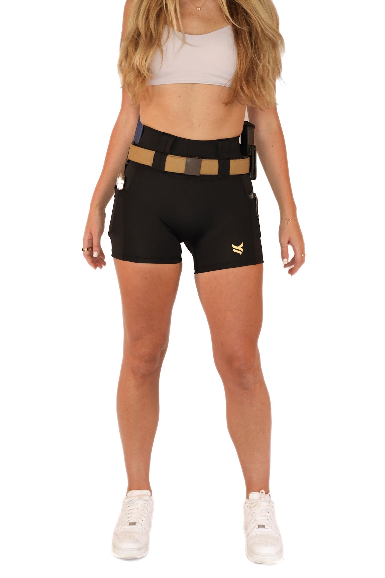 New High Rise FlexCarry™ Shorts - 4-inch inseam, Black – Vakandi