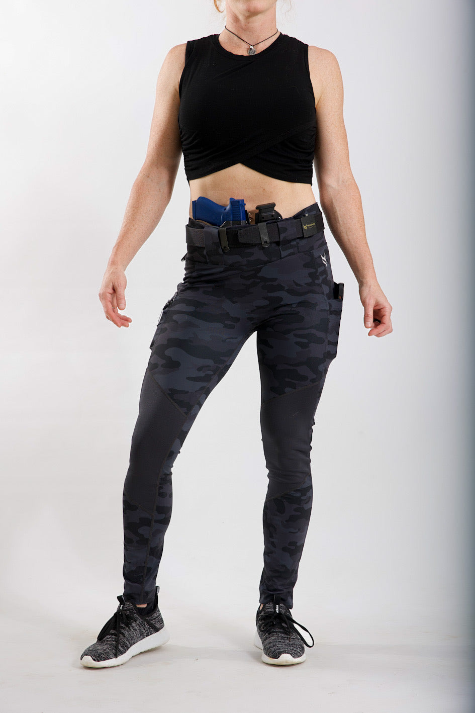 Crusader Leggings - High Rise, Curvy, Dark Camo