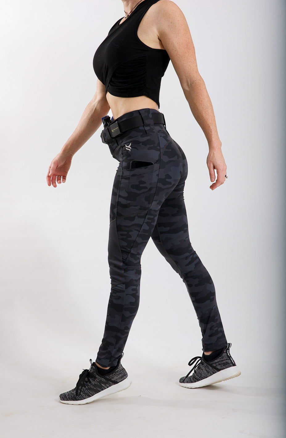 Crusader Leggings - High Rise, Curvy, Dark Camo