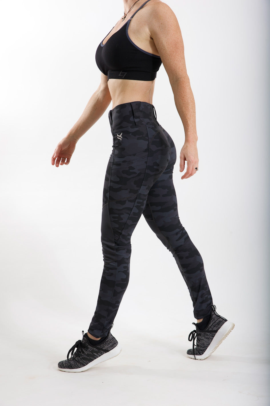 Crusader Leggings - High Rise, Curvy, Dark Camo