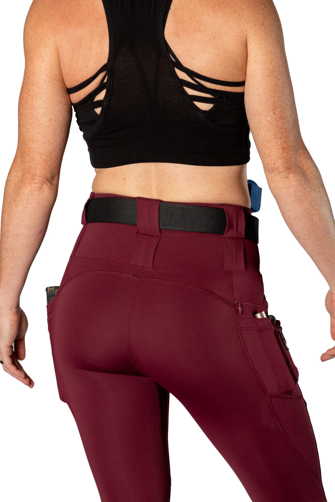High Rise Crusader Leggings with new FlexCarry™ Waistband - Fig (click the + below for more details)
