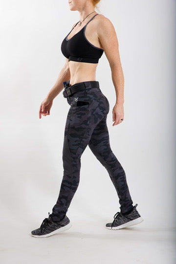 Crusader Leggings, Mid-Rise, Dark Camo