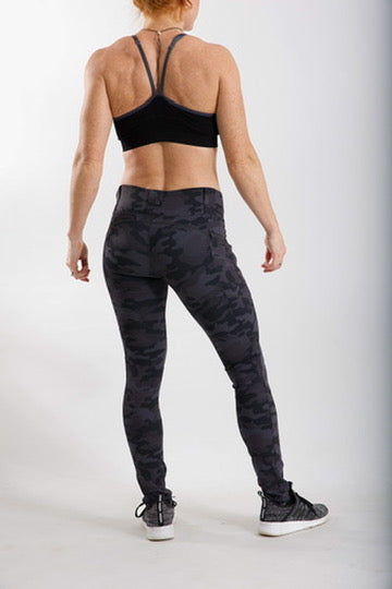 Crusader Leggings, Mid-Rise, Dark Camo