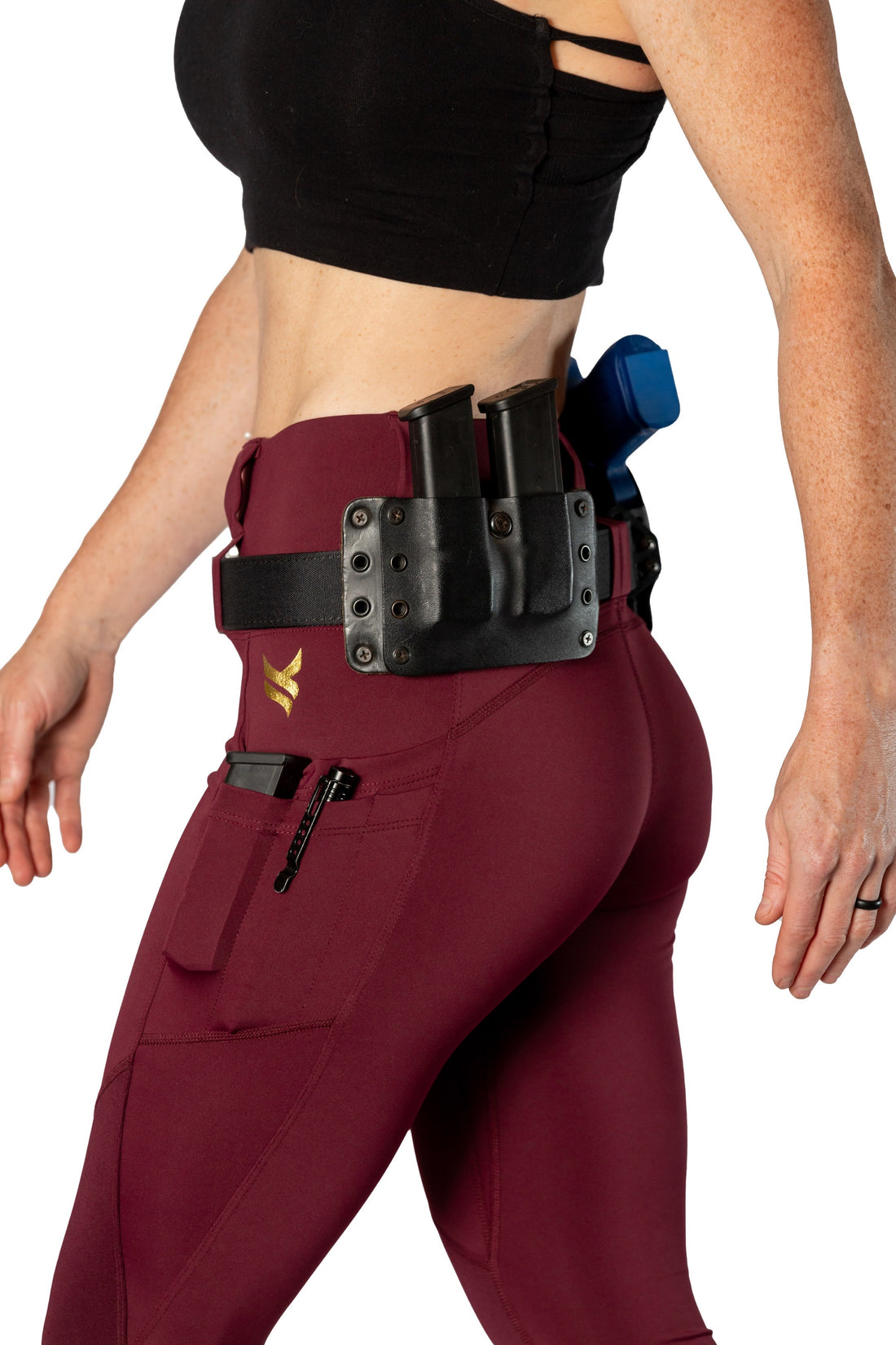 High Rise Crusader Leggings with new FlexCarry™ Waistband - Fig (click the + below for more details)
