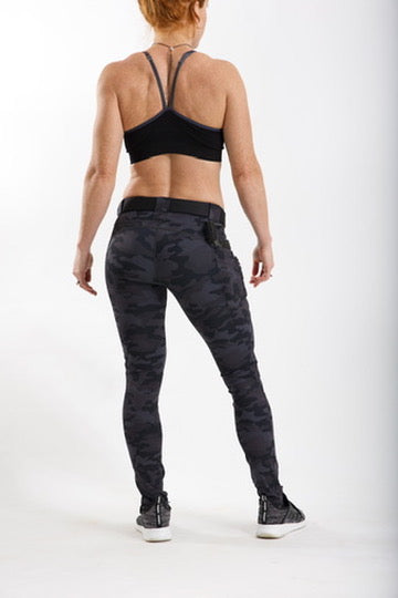 Crusader Leggings, Mid-Rise, Dark Camo