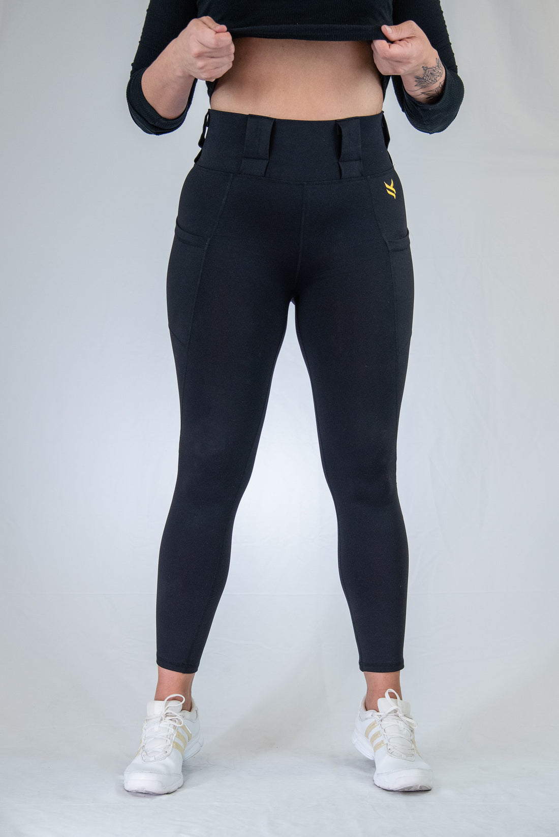 TRYBE Tactical Front/Rear Concealed Carry Legging - Womens, Black