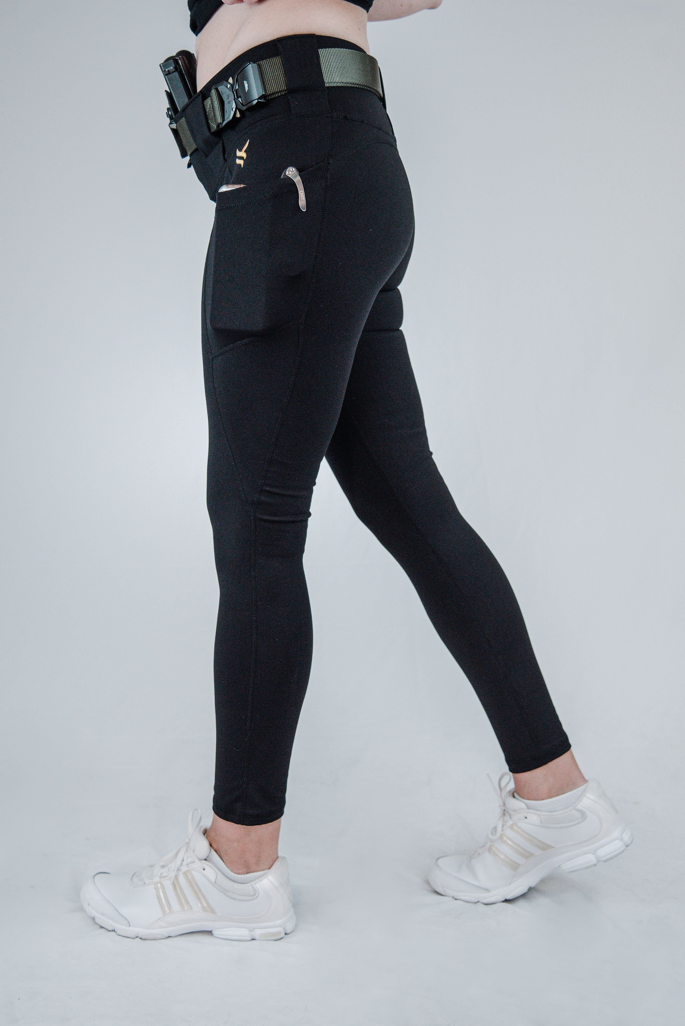 EDC Leggings 2.0 Mid-Rise, Black – Vakandi Apparel