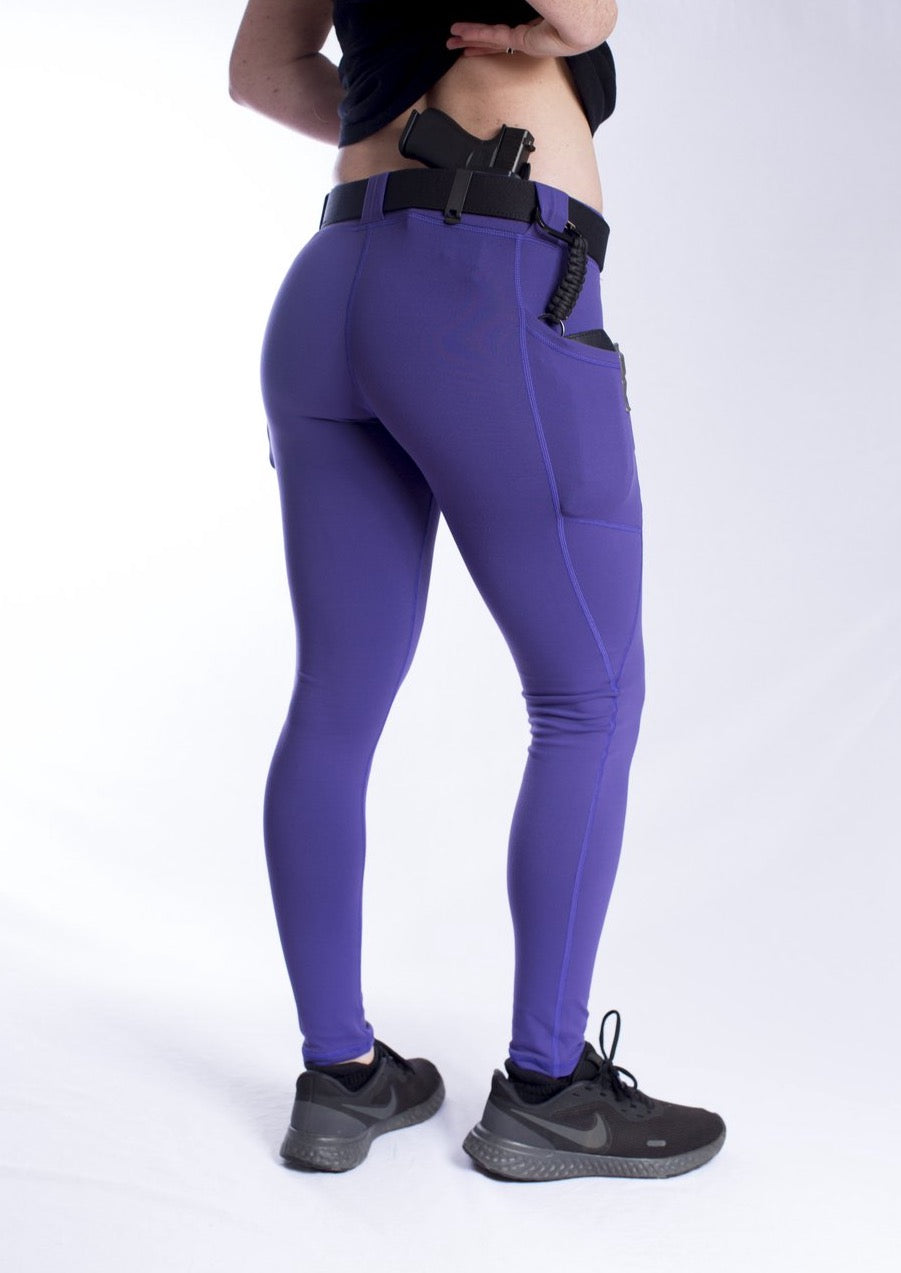 Women's Lycra/Supplex Blend EDC Leggings - Purple