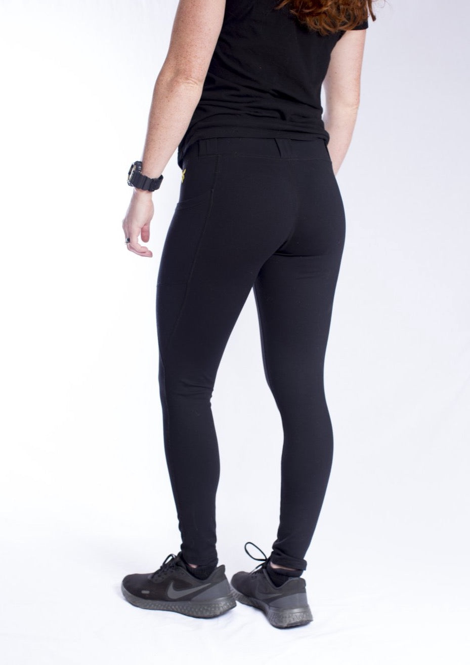 Black is back! We are restocked in our Women's EDC Leggings 🚨 Don't wait  to get your size, we'be been selling out quickly! Domestic orders should