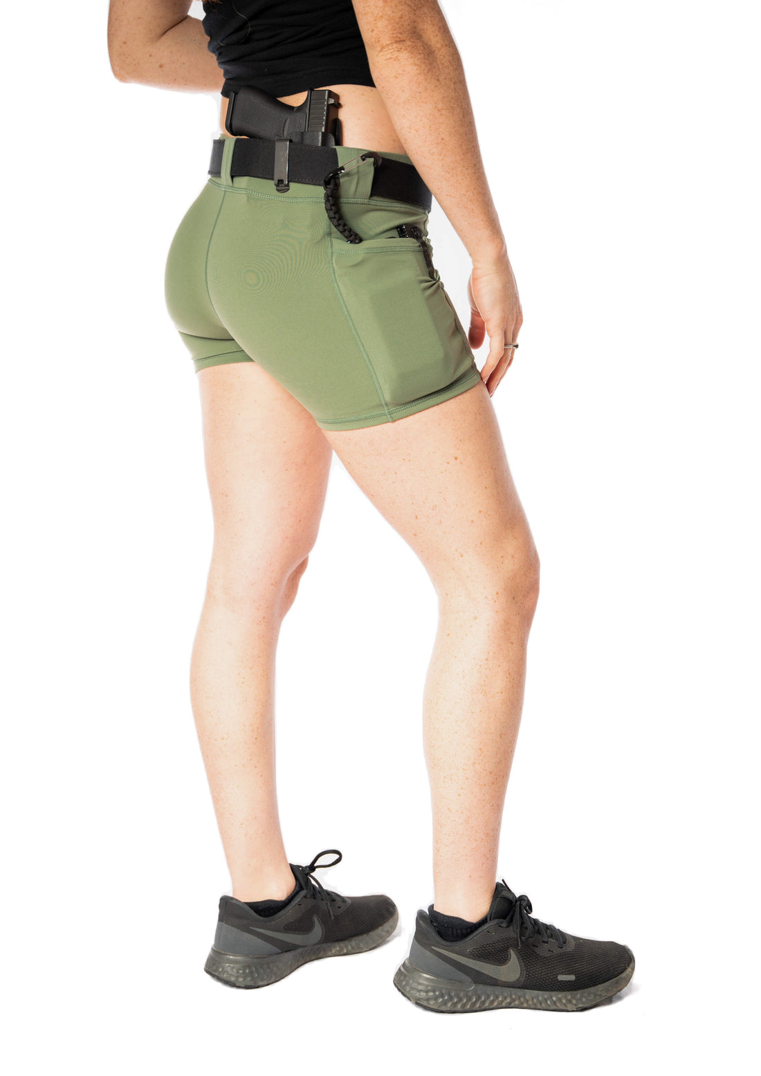 Original Design Low Rise Women's Compression Carry Shorts - Olive