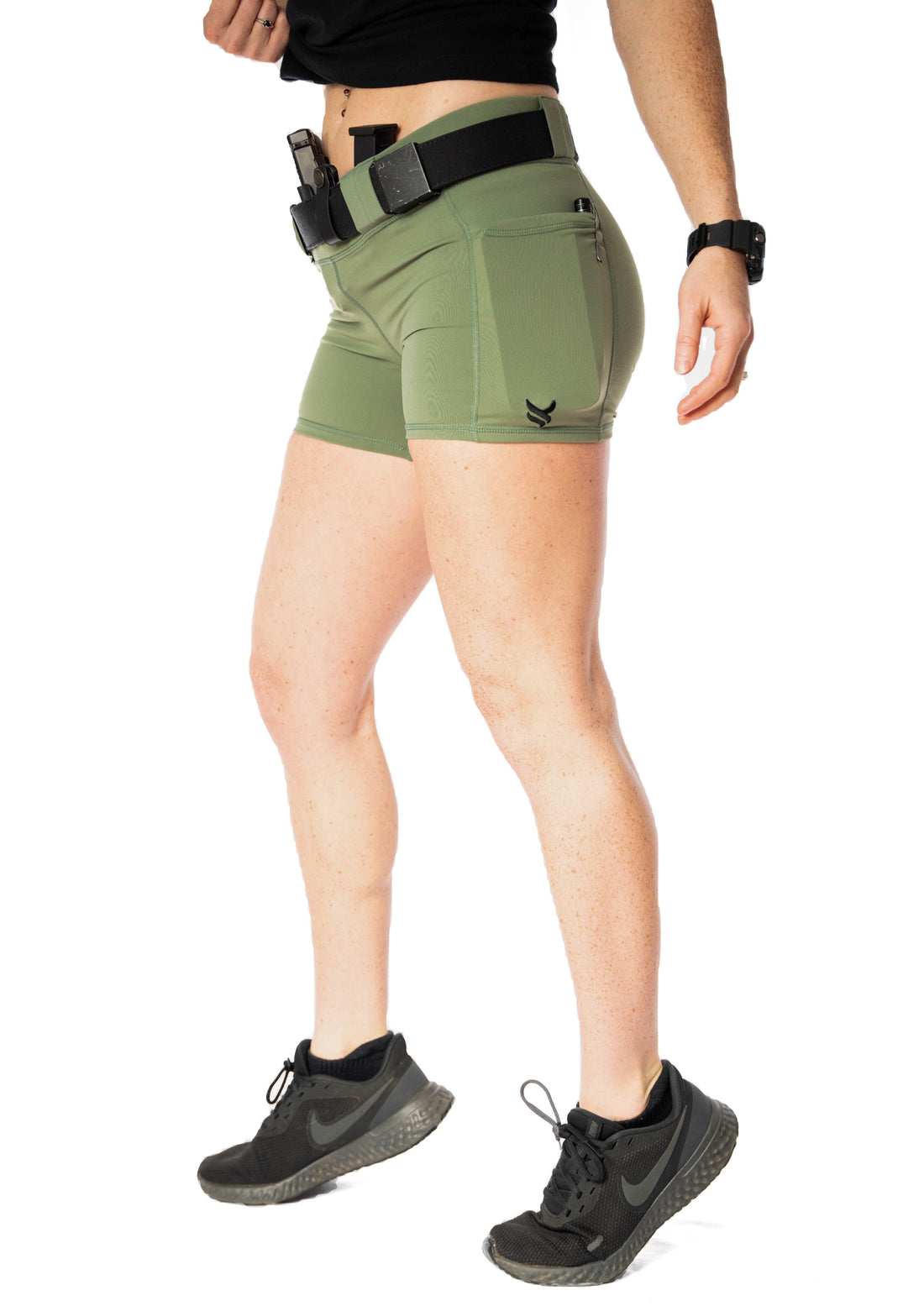 Original Design Low Rise Women's Compression Carry Shorts - Olive